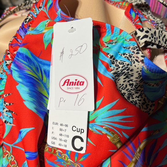 ‼️SALE ‼️ New Anita Strapless Bandeau Swimsuit one piece Plus Size 14 & 16 - Picture 8 of 9